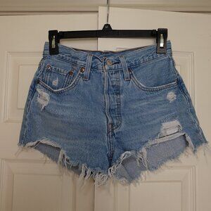 Levi's 501 Original High Rise Denim Shorts